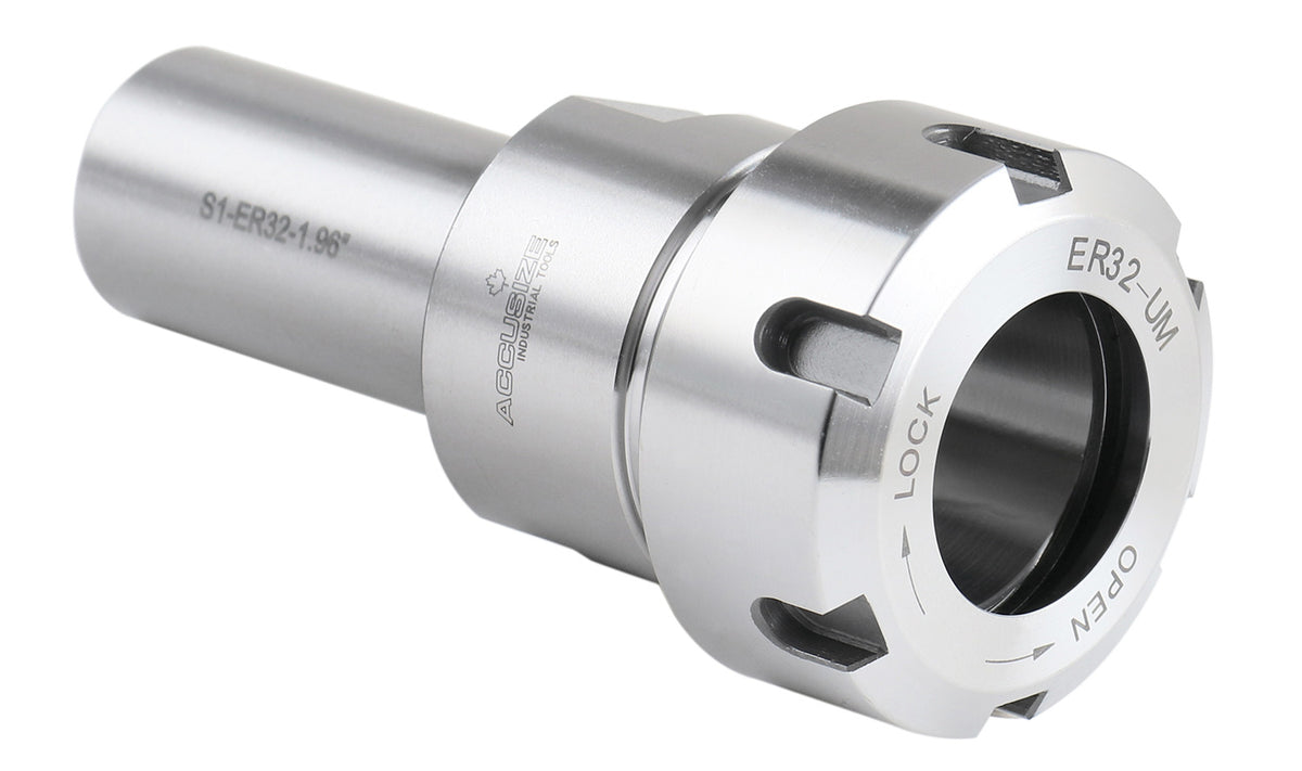 Mandrin à pince hexagonale ER16 à tige droite 3/4", fabriqué en acier allié de haute qualité, trempé selon HRC 56-60