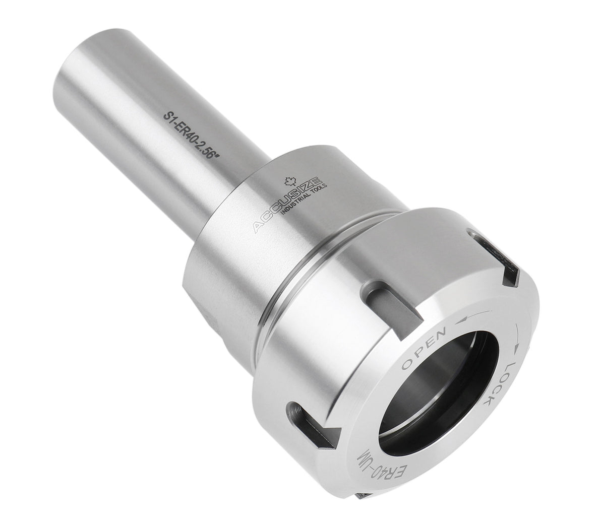 Mandrin à pince hexagonale ER16 à tige droite 3/4", fabriqué en acier allié de haute qualité, trempé selon HRC 56-60
