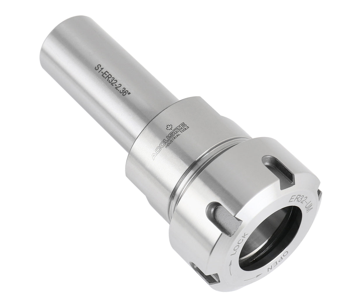 Mandrin à pince hexagonale ER16 à tige droite 3/4", fabriqué en acier allié de haute qualité, trempé selon HRC 56-60