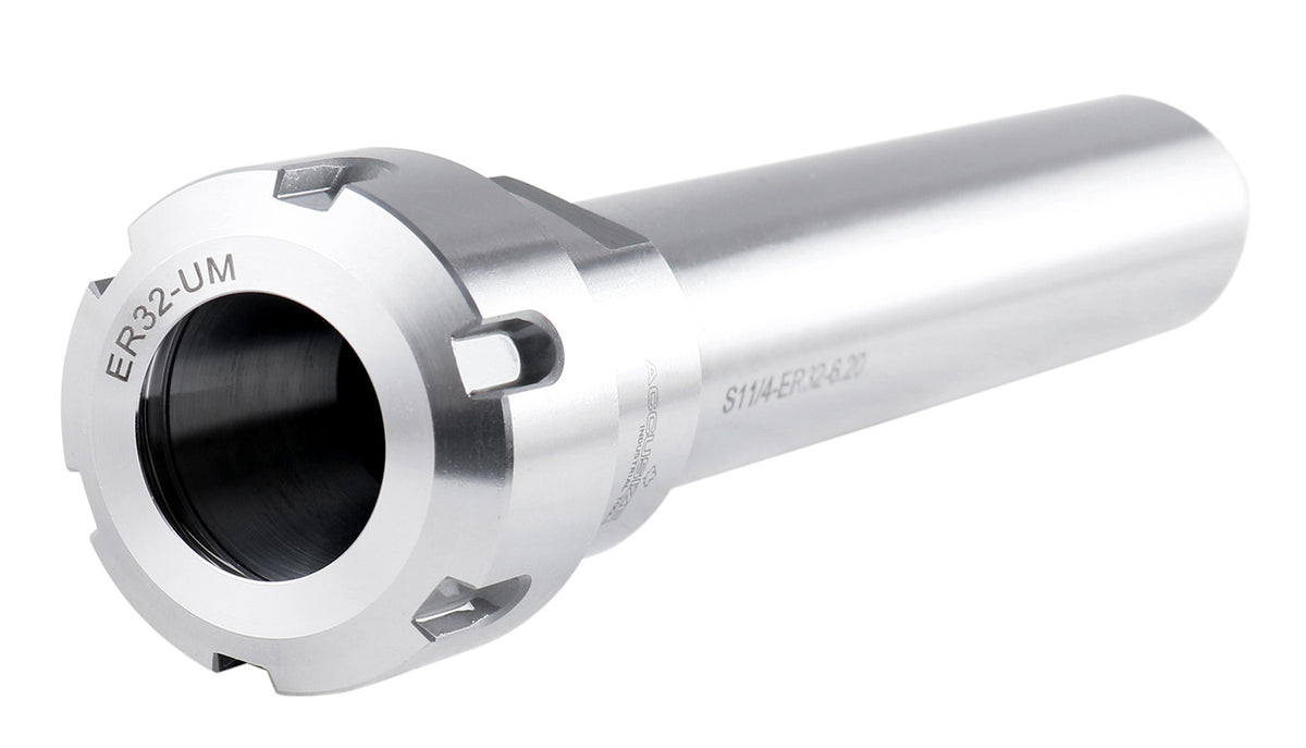 Mandrin à pince hexagonale ER16 à tige droite 3/4", fabriqué en acier allié de haute qualité, trempé selon HRC 56-60