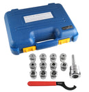 Mt2 Shank Er32 Chuck with 11Pc Collets Kit, 1/8'' - 3/4'' by 16Th, Morse Taper Collet System, 0223-0303