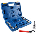 3/4‘’ Straight Shank Er32 Chuck with 11 Pcs Collets Kit, 1/8''-3/4'' by 16th, 0223-0305