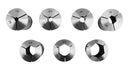 Pinces hexagonales 5C, 7 pièces/jeu, taille incluant 1/4", 5/16", 3/8", 1/2", 5/8", 3/4" et 7/8", 0223-0309