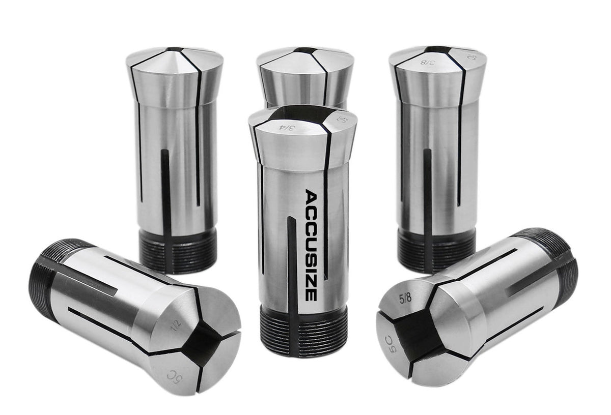 Pinces carrées 5C, 6 pièces, taille incluant 1/4", 5/16", 3/8", 1/2", 5/8" et 3/4", 0223-0310
