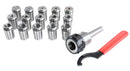 MT3-OZ25 Collet Set 15 Piece Set, 1/8 to 1 inch, 1 Morse Taper