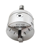 Mandrins de tour de précision R8, rouleau auto-centré à 3 mâchoires, mandrin de tour à changement rapide