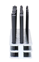 28 Pcs Transfer Punch Set, 3/32'' to 1/2'' by 64ths in Metal Index, 0250-0028