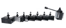 Accusize Industrial Tools 13-18 in Wedge Type Quick Change Tool Post (USA Style) 8 pc CXA, 0251-0338