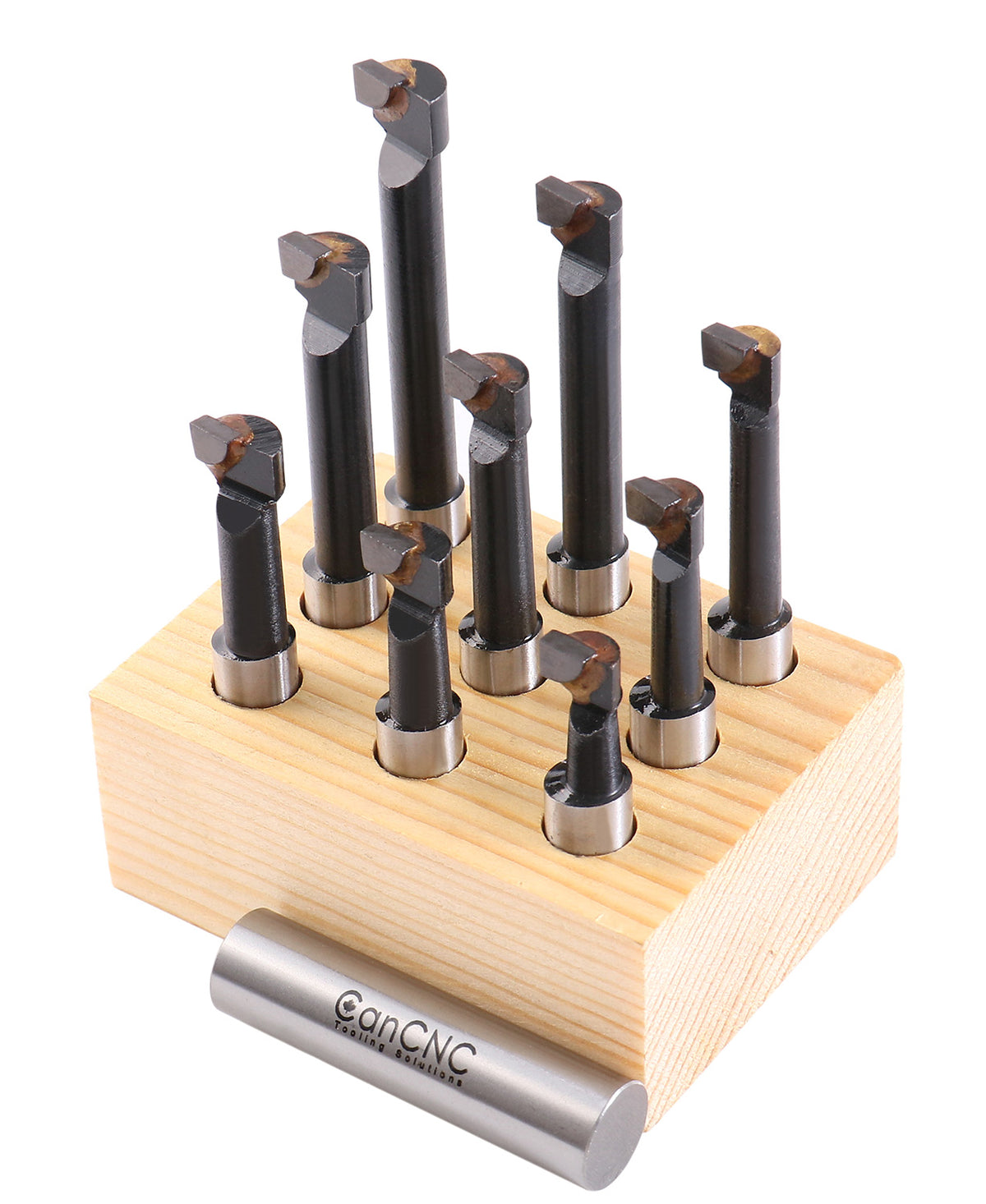3/8'' 9 Pc Carbide Tipped Boring Bar Set, 0375-0111