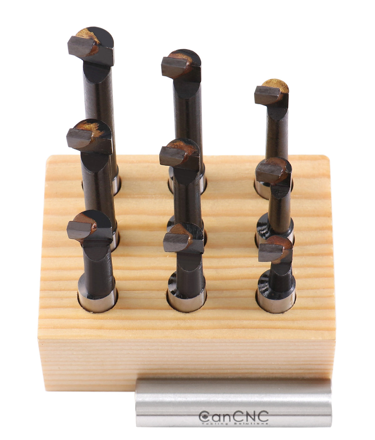 3/8'' 9 Pc Carbide Tipped Boring Bar Set, 0375-0111