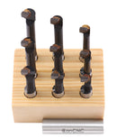 3/8'' 9 Pc Carbide Tipped Boring Bar Set, 0375-0111