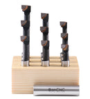 3/8'' 9 Pc Carbide Tipped Boring Bar Set, 0375-0111
