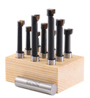 3/8'' 9 Pc Carbide Tipped Boring Bar Set, 0375-0111