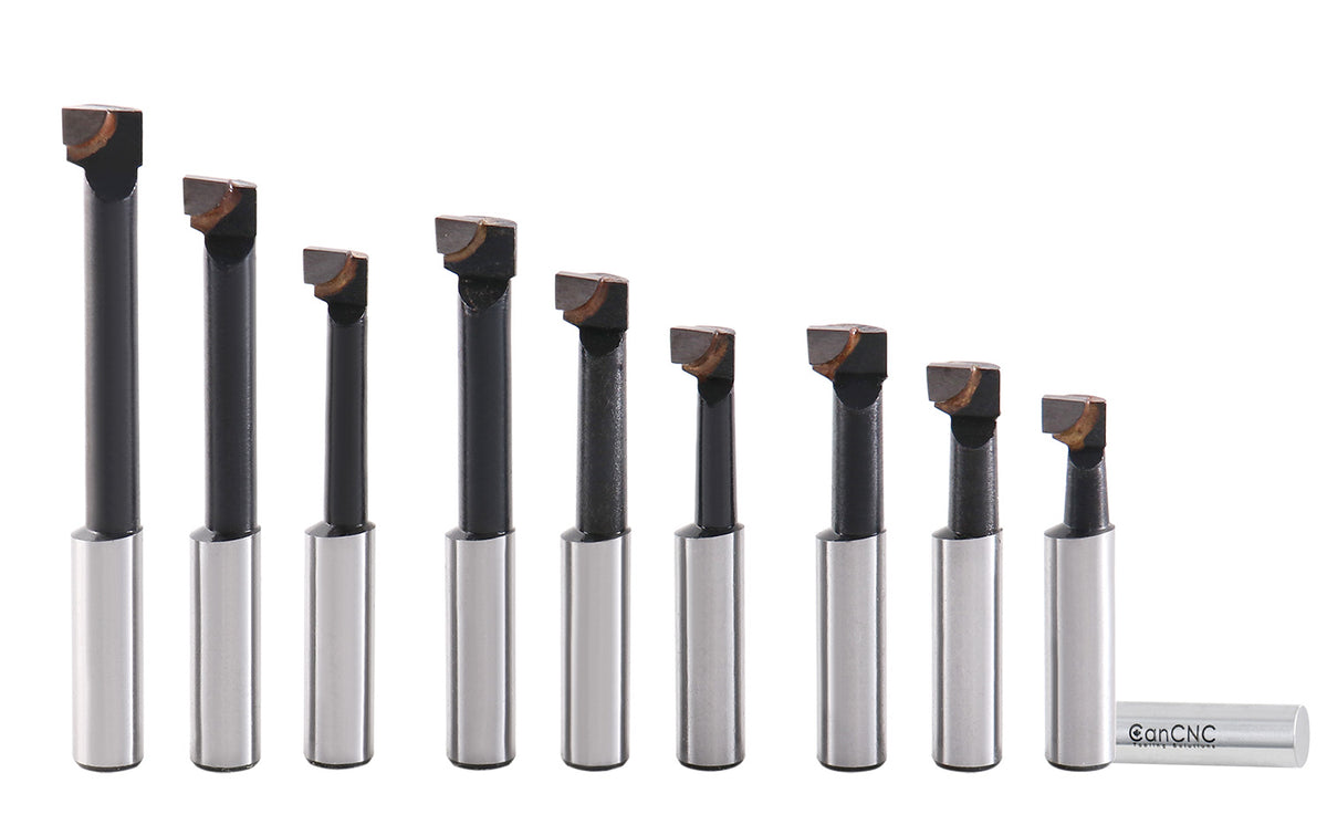 3/8'' 9 Pc Carbide Tipped Boring Bar Set, 0375-0111