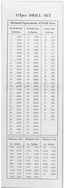M35 HSS+5% Cobalt Premium 115 Pcs Drill Set 3-in-1, 135 deg split point, 1/16-1/2" +