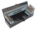 M35 HSS+5% Cobalt Premium 115 Pcs Drill Set 3-in-1, 135 deg split point, 1/16-1/2" +