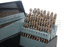 M35 HSS+5% Cobalt Premium 115 Pcs Drill Set 3-in-1, 135 deg split point, 1/16-1/2" +