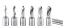 6pcs/Set H.S.S. Fully Ground Drill Set with 3/4" Weldon Shank, 1inch Cutting Depth, 0519-2501