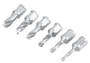 6pcs/Set H.S.S. Fully Ground Drill Set with 3/4" Weldon Shank, 1inch Cutting Depth, 0519-2501