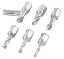 6pcs/Set H.S.S. Fully Ground Drill Set with 3/4" Weldon Shank, 1inch Cutting Depth, 0519-2501
