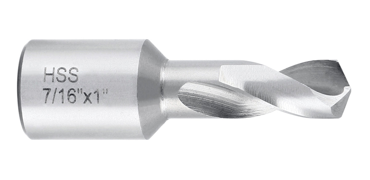 6pcs/Set H.S.S. Fully Ground Drill Set with 3/4" Weldon Shank, 1inch Cutting Depth, 0519-2501