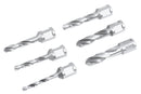 6pcs/Set H.S.S. Fully Ground Drill Sets with 3/4" Weldon Shank, 2inch Cutting Depth, 0519-5002