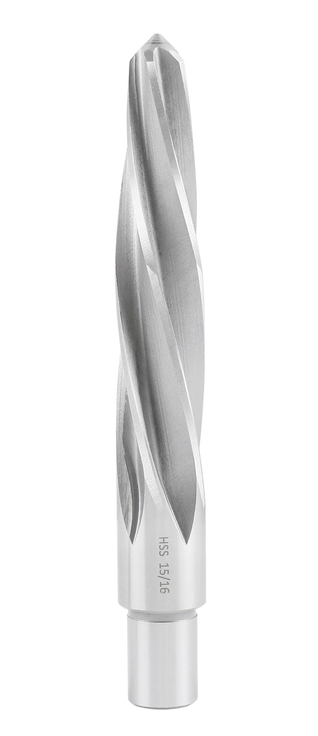 15/16'' H.S.S. Aligning Reamer with 3/4'' / 0.75'' Weldon Shank, Spiral Flute, 0521-1516