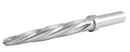 H.S.S. Aligning Reamer, Spiral Flute, 3/8" or 1/2" Straight Shank with 3-Equal Flat