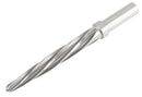 H.S.S. Aligning Reamer, Spiral Flute, 3/8" or 1/2" Straight Shank with 3-Equal Flat