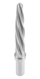 H.S.S. Aligning Reamer, Spiral Flute, 3/8" or 1/2" Straight Shank with 3-Equal Flat