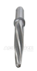 H.S.S. Aligning Reamer, Spiral Flute, 3/8" or 1/2" Straight Shank with 3-Equal Flat