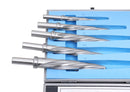 5 Pc H.S.S. Spiral Flute Super Premium Car Reamer Set, 3/8", 1/2", 9/16'', 5/8", 3/4" to Fit 3/8" or 1/2'' Shank Chuck, Aluminum Case