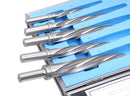 5 Pc H.S.S. Spiral Flute Super Premium Car Reamer Set, 3/8", 1/2", 9/16'', 5/8", 3/4" to Fit 3/8" or 1/2'' Shank Chuck, Aluminum Case