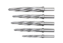 5 Pc H.S.S. Spiral Flute Super Premium Car Reamer Set, 3/8", 1/2", 9/16'', 5/8", 3/4" to Fit 3/8" or 1/2'' Shank Chuck, Aluminum Case