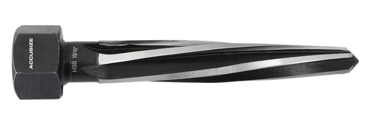 Bridge Reamer, H.S.S. Aligning Reamer, Spiral Flute, Hex Shank