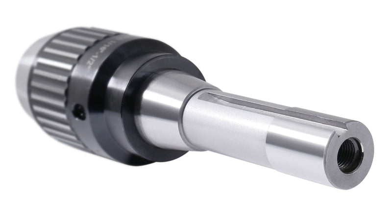 CanCNC Tooling Solutions 1/16-1/2" R8 Precision Keyless Drill Chuck, Heavy-Duty with Integrated Shank, Titanium Jaws, 0537-1208