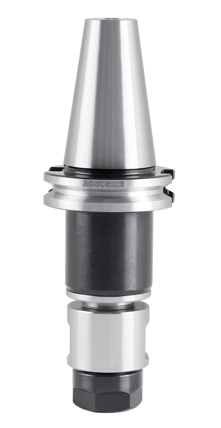Cat40 to Er20 Premium Floating Tap Collet Chuck, 5/8'' to 11 Rear Thread, 0537-5984