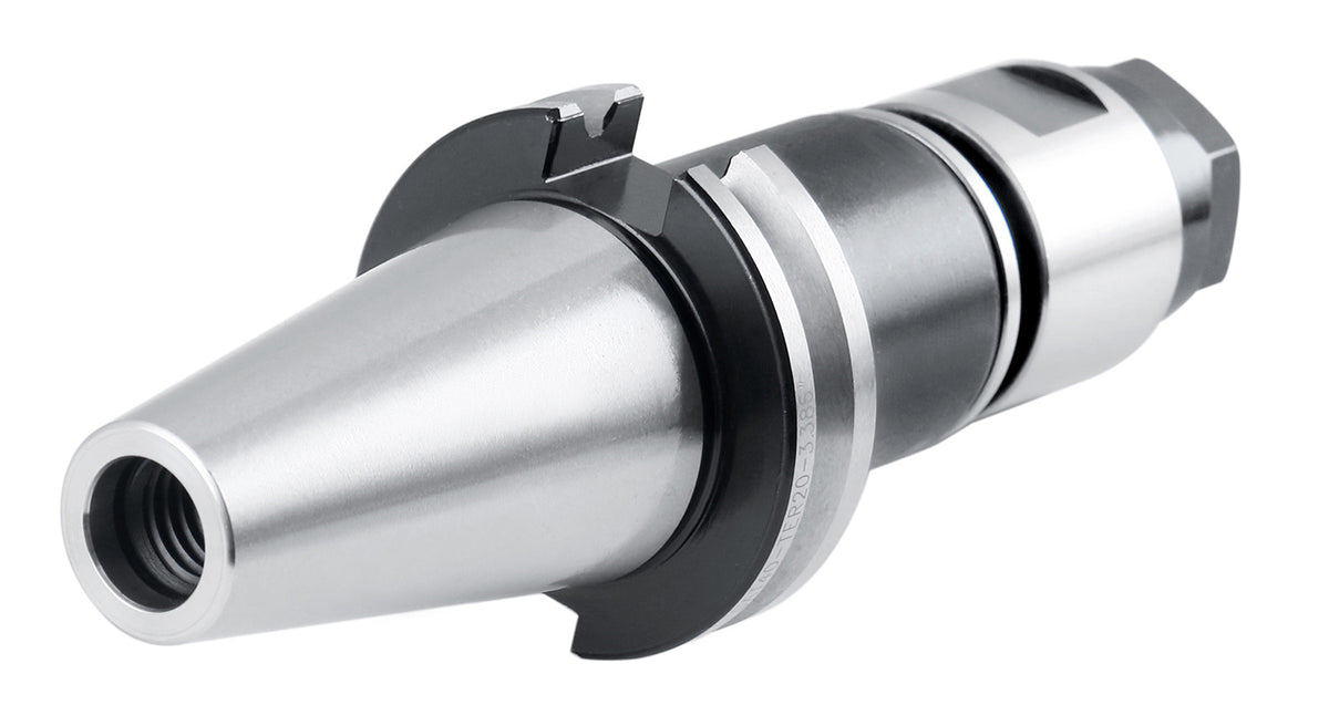 Cat40 to Er20 Premium Floating Tap Collet Chuck, 5/8'' to 11 Rear Thread, 0537-5984