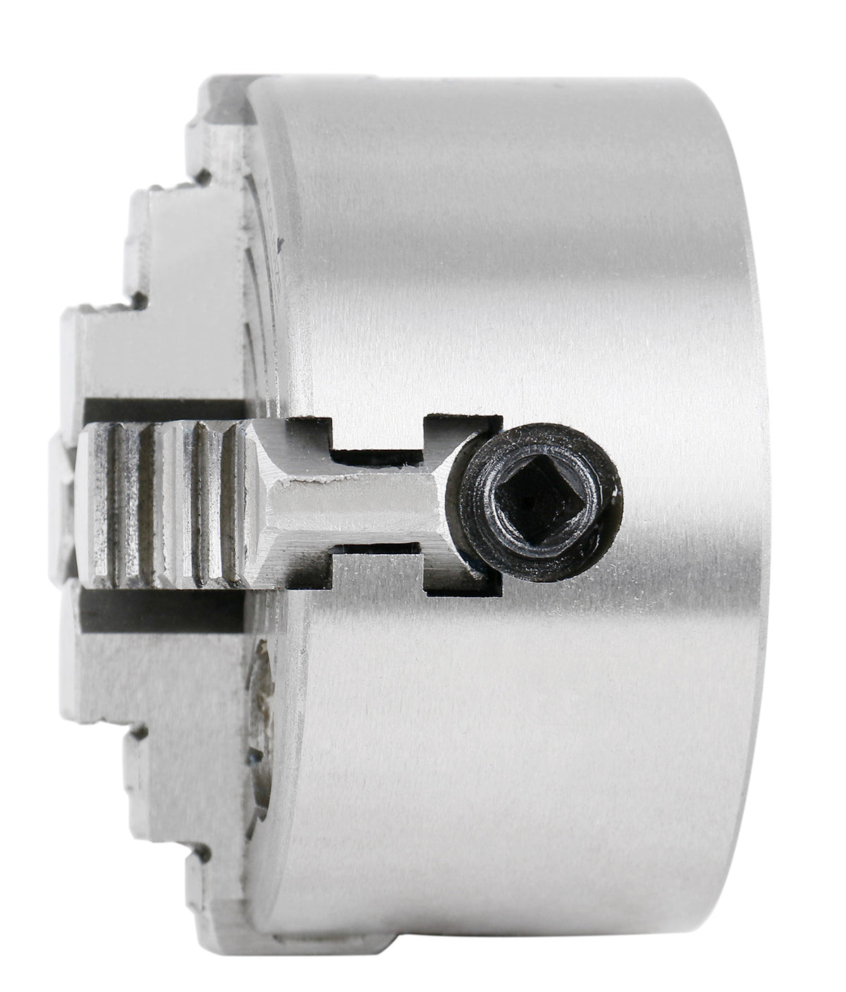 3'' 4-Jaw Independent Lathe Chucks, Plain Back, Semi-Steel Body, Including 1 Set Of Reversible Jaws, 0557-0003