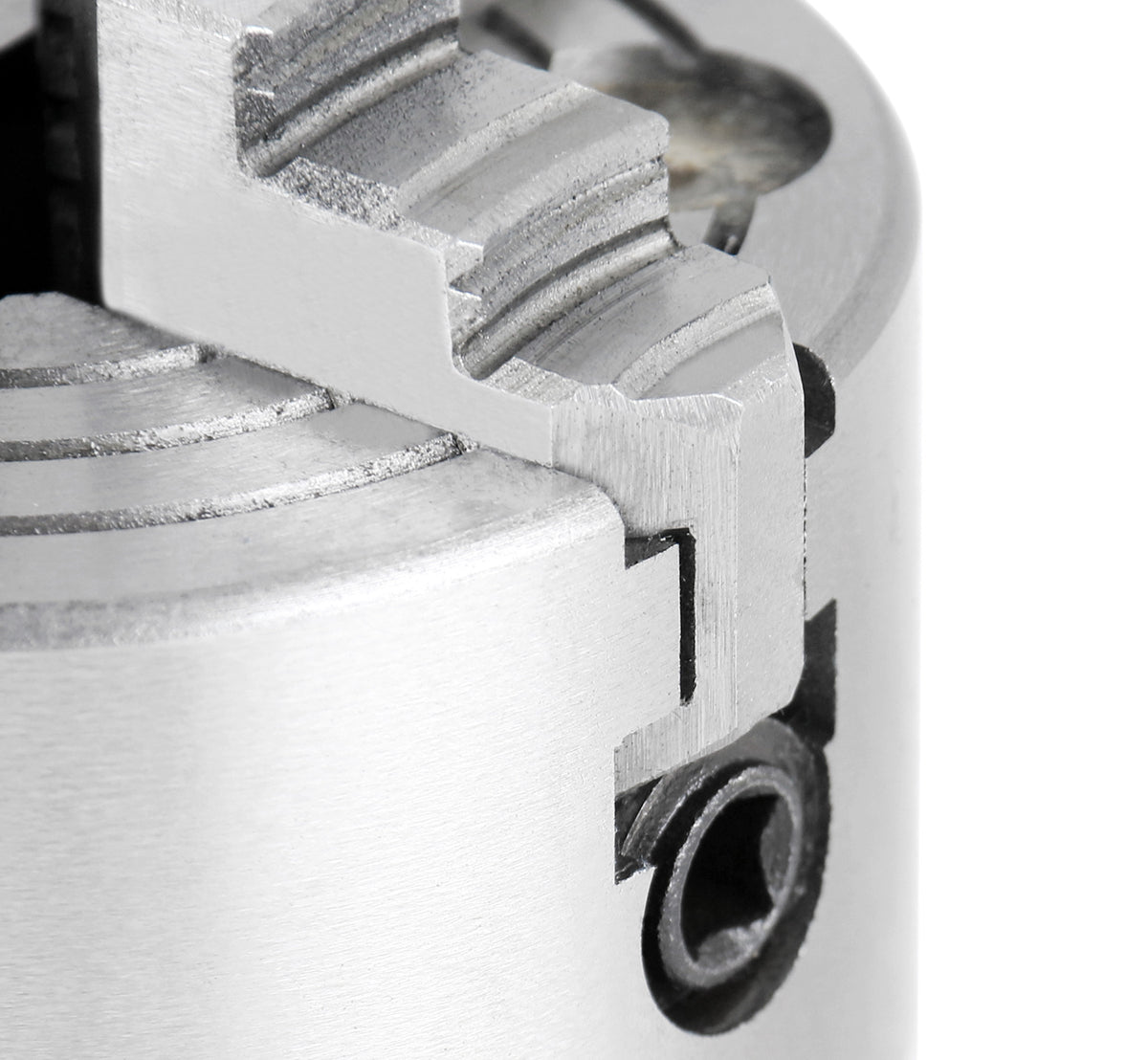 3'' 4-Jaw Independent Lathe Chucks, Plain Back, Semi-Steel Body, Including 1 Set Of Reversible Jaws, 0557-0003
