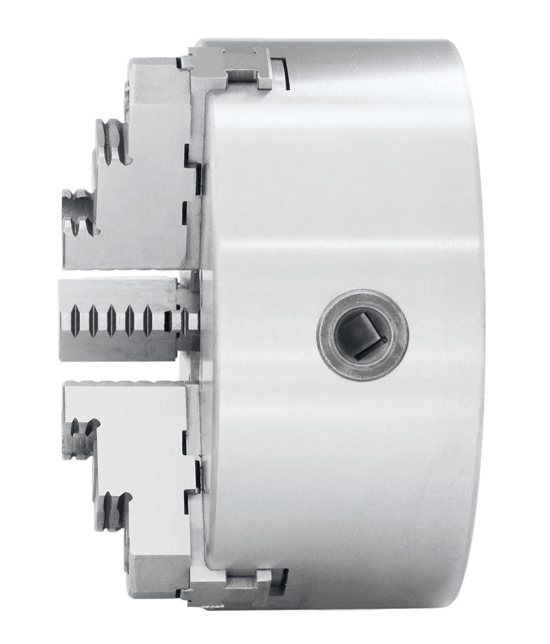 8''/200 mm 2-Piece Reversible Jaws 3-Jaw Chuck, D1-6, Direct Mount, 2.362'' Center Hole, 0559-0104