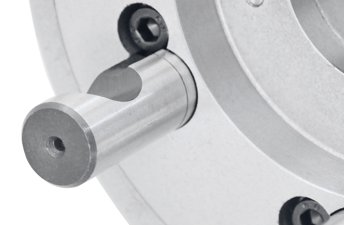 8''/200 mm 2-Piece Reversible Jaws 3-Jaw Chuck, D1-6, Direct Mount, 2.362'' Center Hole, 0559-0104