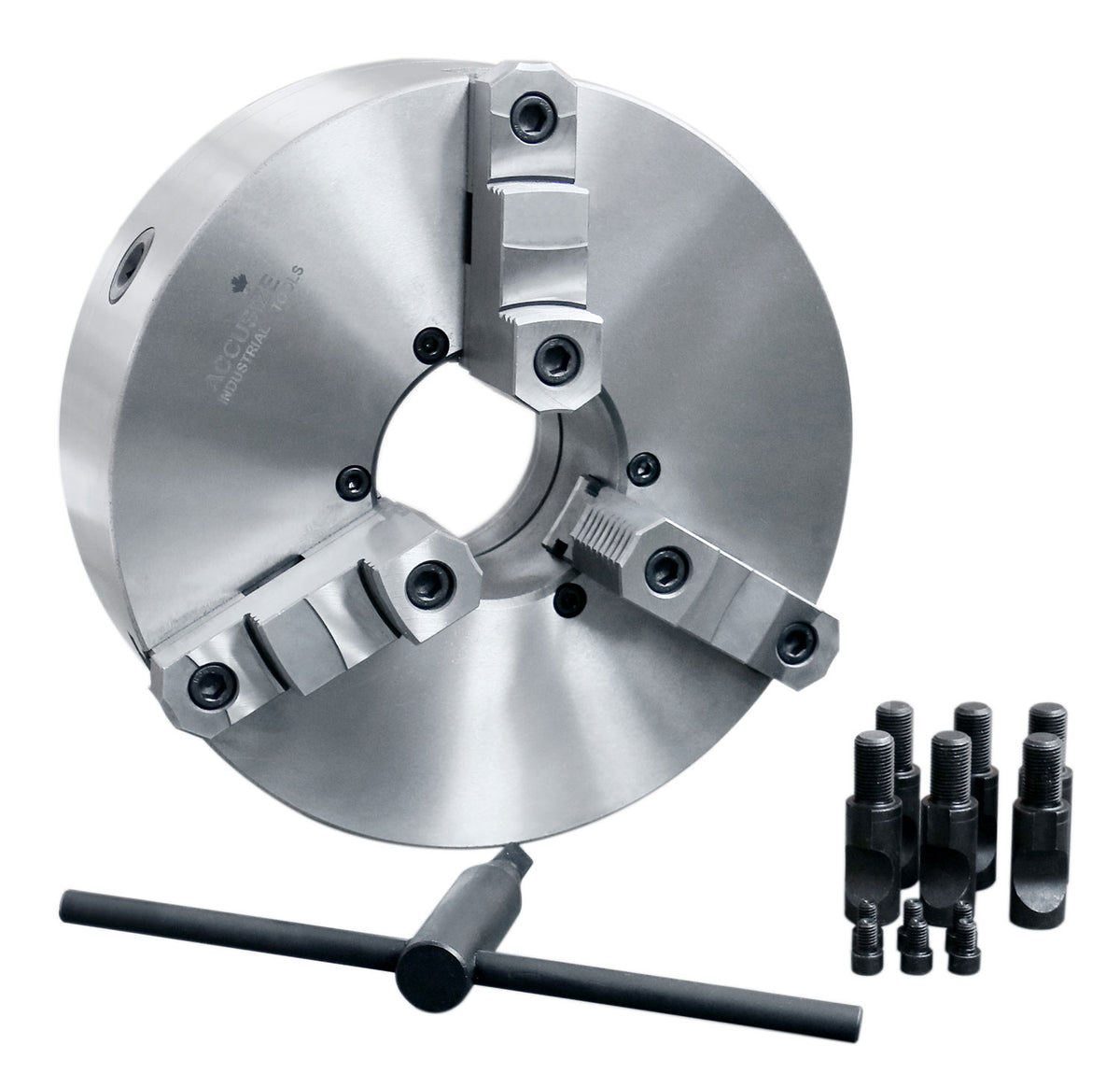 Hhip 3 jaw top Reversible Lathe Chuck, Plain Back (diverse misure: 15,2 cm – 50,8 cm), 8 Inches Chuck Size, 1 Hhip 3 jaw top Reversible Lathe Chuck, Plain Back (diverse misure: 15,2 cm – 50,8 cm), 8 Inches Chuck Size, 1