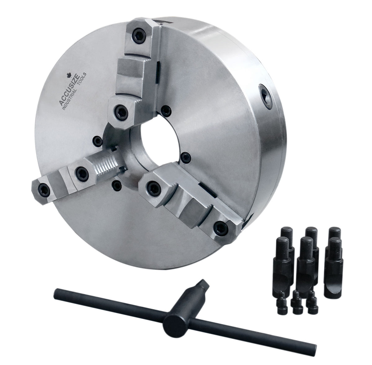 Two-Piece Reversible Jaws 3-Jaw Lathe Chucks, Direct Mount