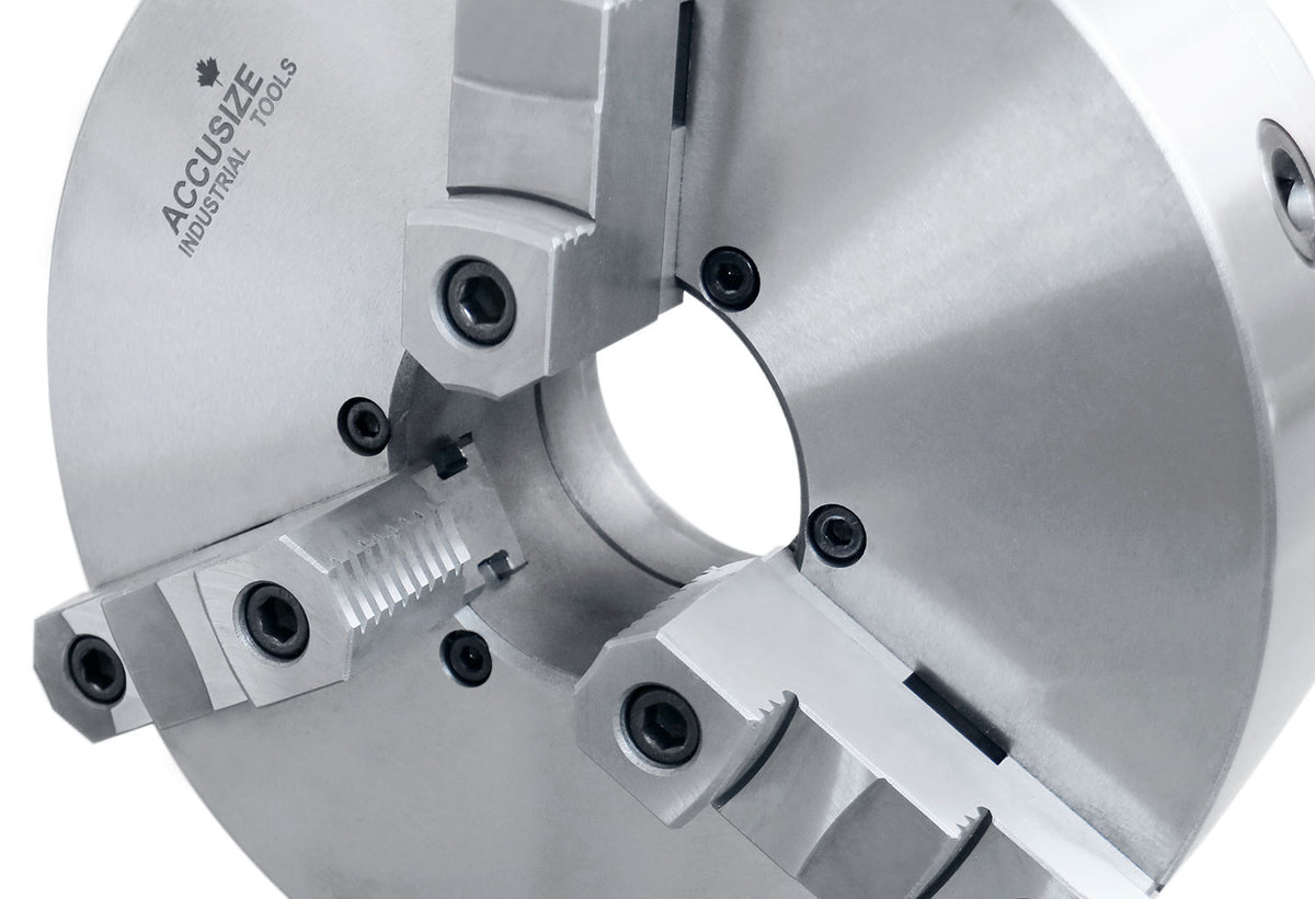 Two-Piece Reversible Jaws 3-Jaw Lathe Chucks, Direct Mount