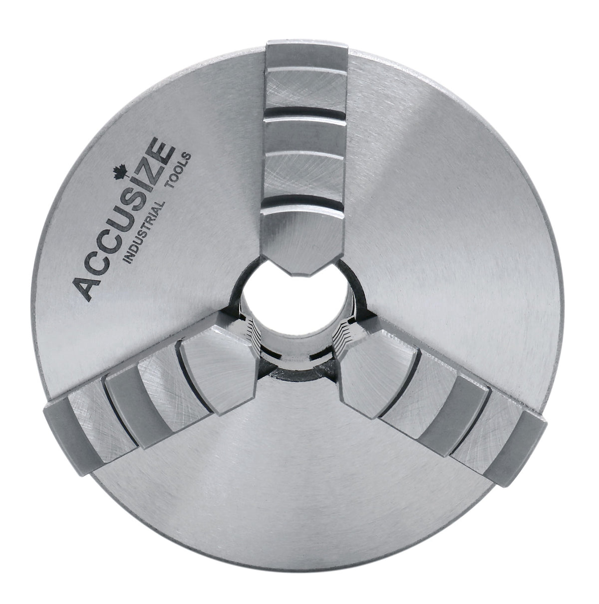 4''/100 mm 3-Jaw Chuck, Plain Back, 0.866'' Center Hole, 0559-0111