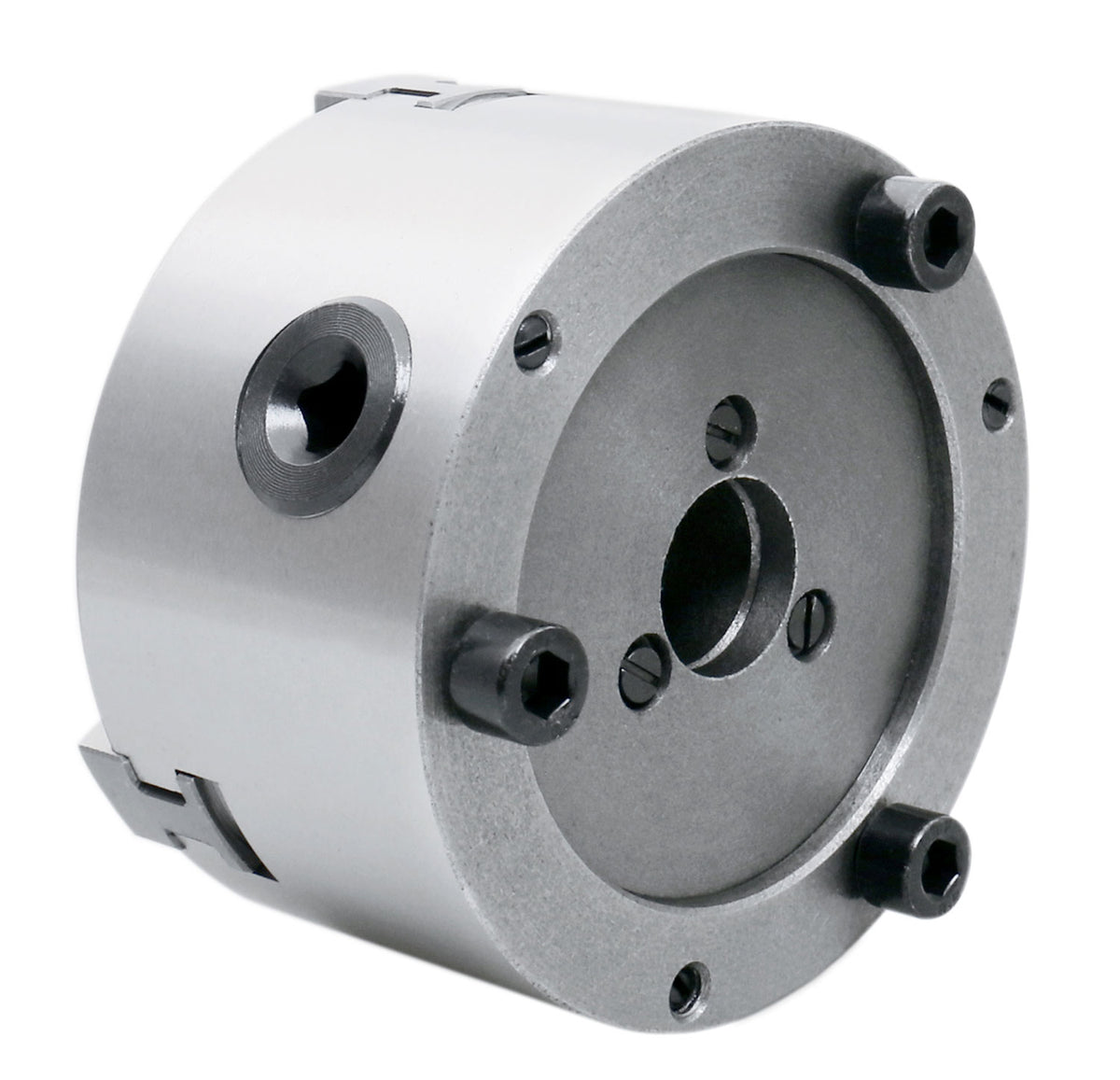4''/100 mm 3-Jaw Chuck, Plain Back, 0.866'' Center Hole, 0559-0111