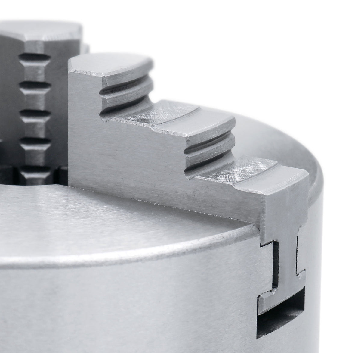 4''/100 mm 3-Jaw Chuck, Plain Back, 0.866'' Center Hole, 0559-0111