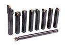 1/2" 9 Pieces/Set, Indexable Carbide Turning Tools and Boring Bar,  2988-0012