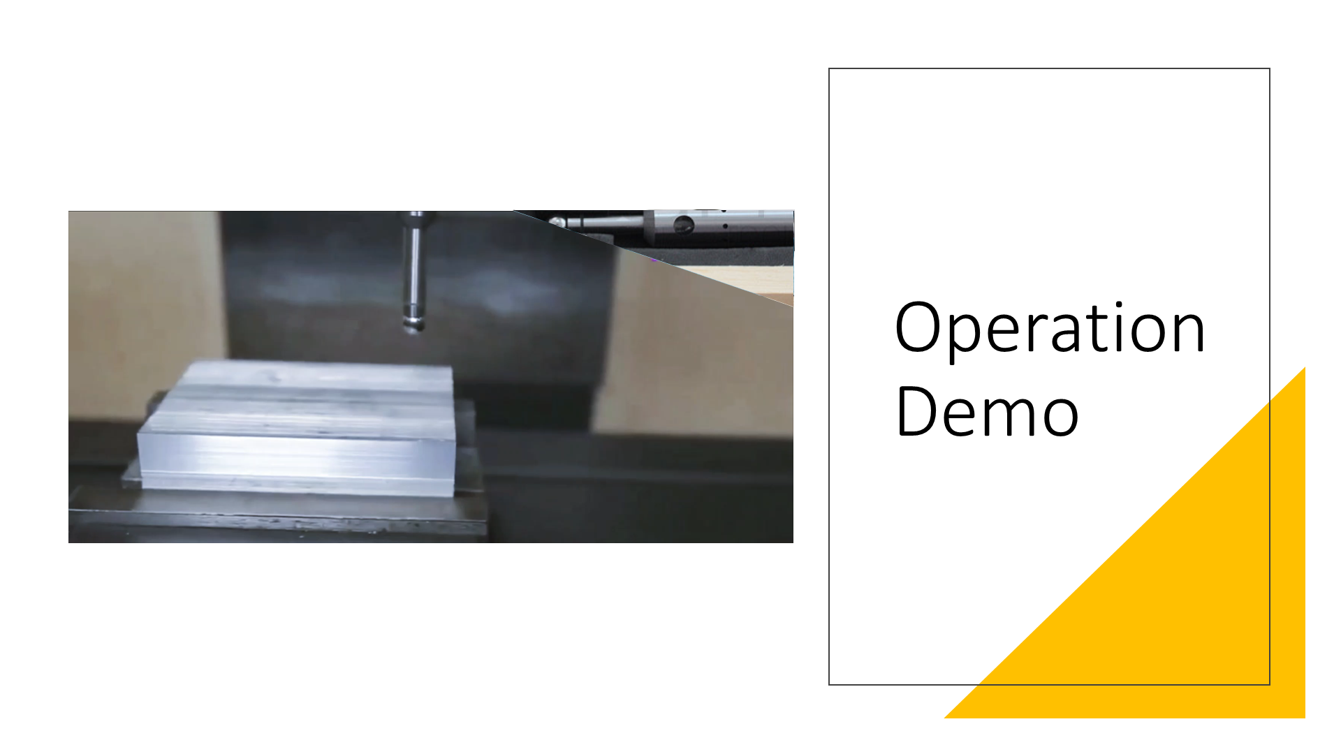 Operation demo of Accusize electronic edge finder
